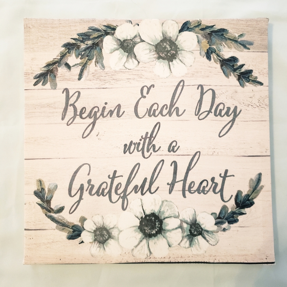 Canvas inspirational wall art!